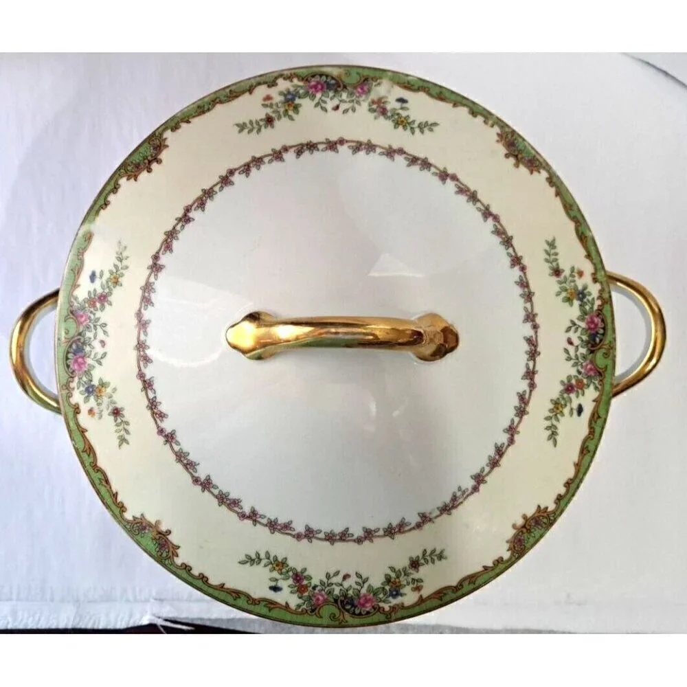 Vintage Noritake Nordich Round Covered Vegetable Serving Bowl
